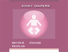 Tablet Screenshot of kinkydiapers.com